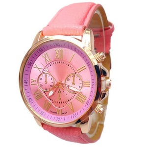 2017 Fashion Watch Women PU Leather Quartz Wrist Watches Hour montre femme relogio feminino Dress Watch Lady #23