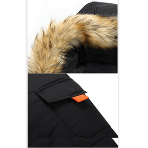 Warm Winter Hooded Fur Jacket