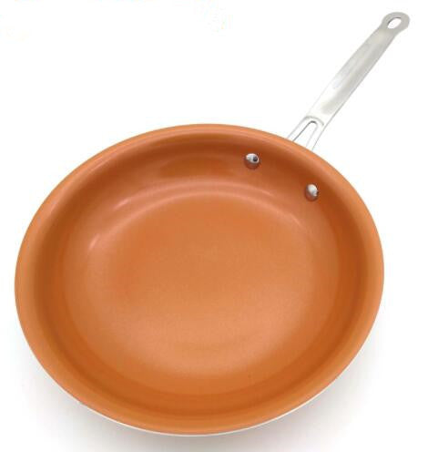 Sweettreats Non-stick Copper Skillet with Ceramic Coating and Induction cooker Dishwasher safe