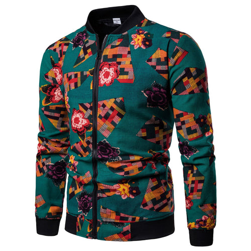 Fashion Print Street Style Men Jacket