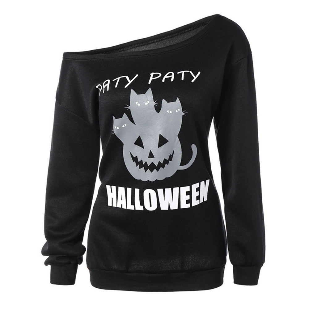 Halloween Demon Cat Pullovers