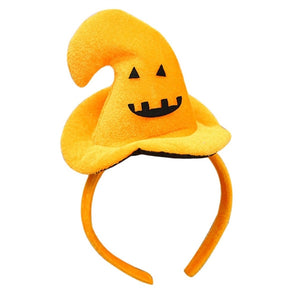 Cute Halloween Head Band Pumpkin Hairband Pumpkin Hat Kids Children Witch Hat